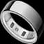Oura Ring 4 silver titanium smart ring
